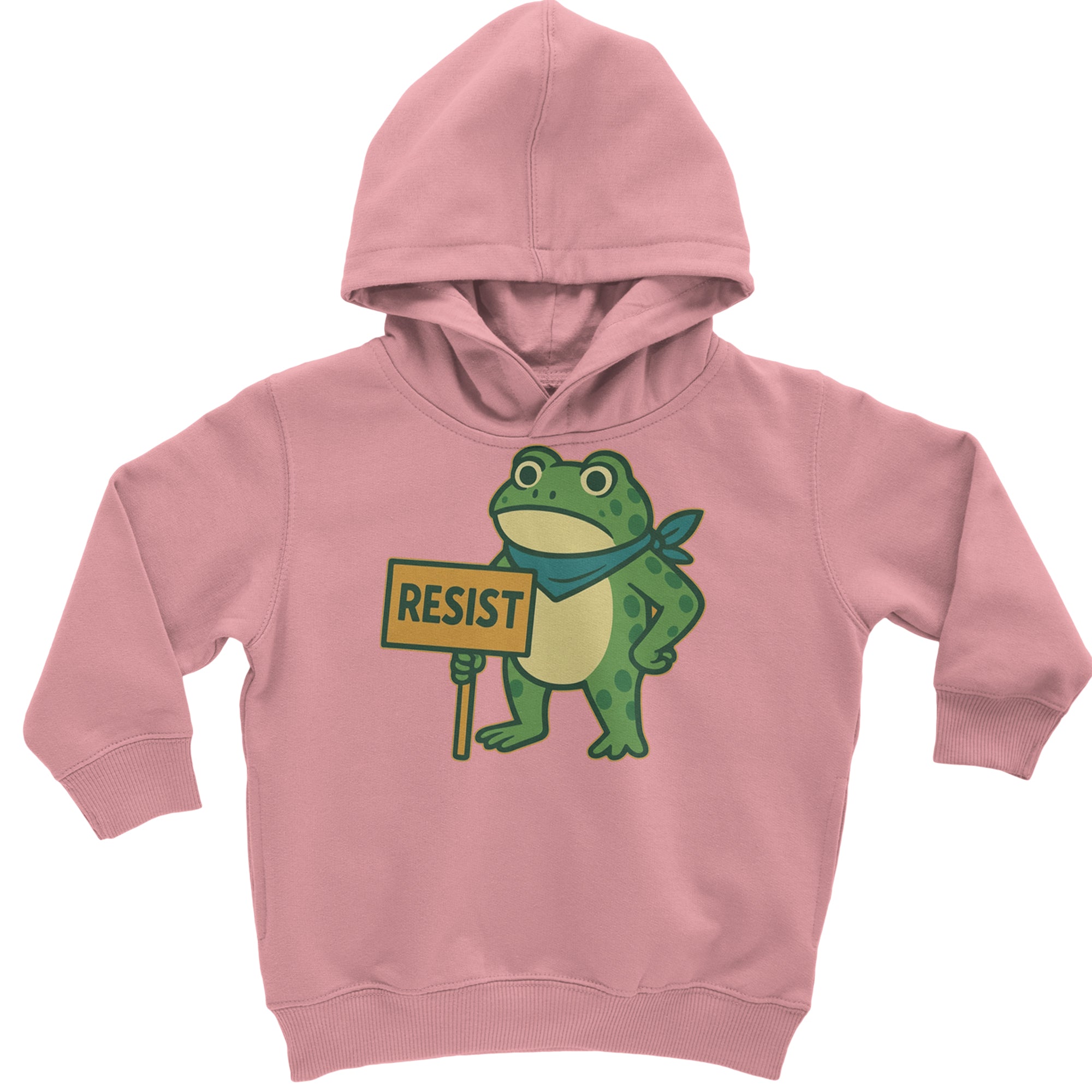 Sign Resist Meme Frog Protest Toddler Hoodie Or Infant Fleece Romper Mauve