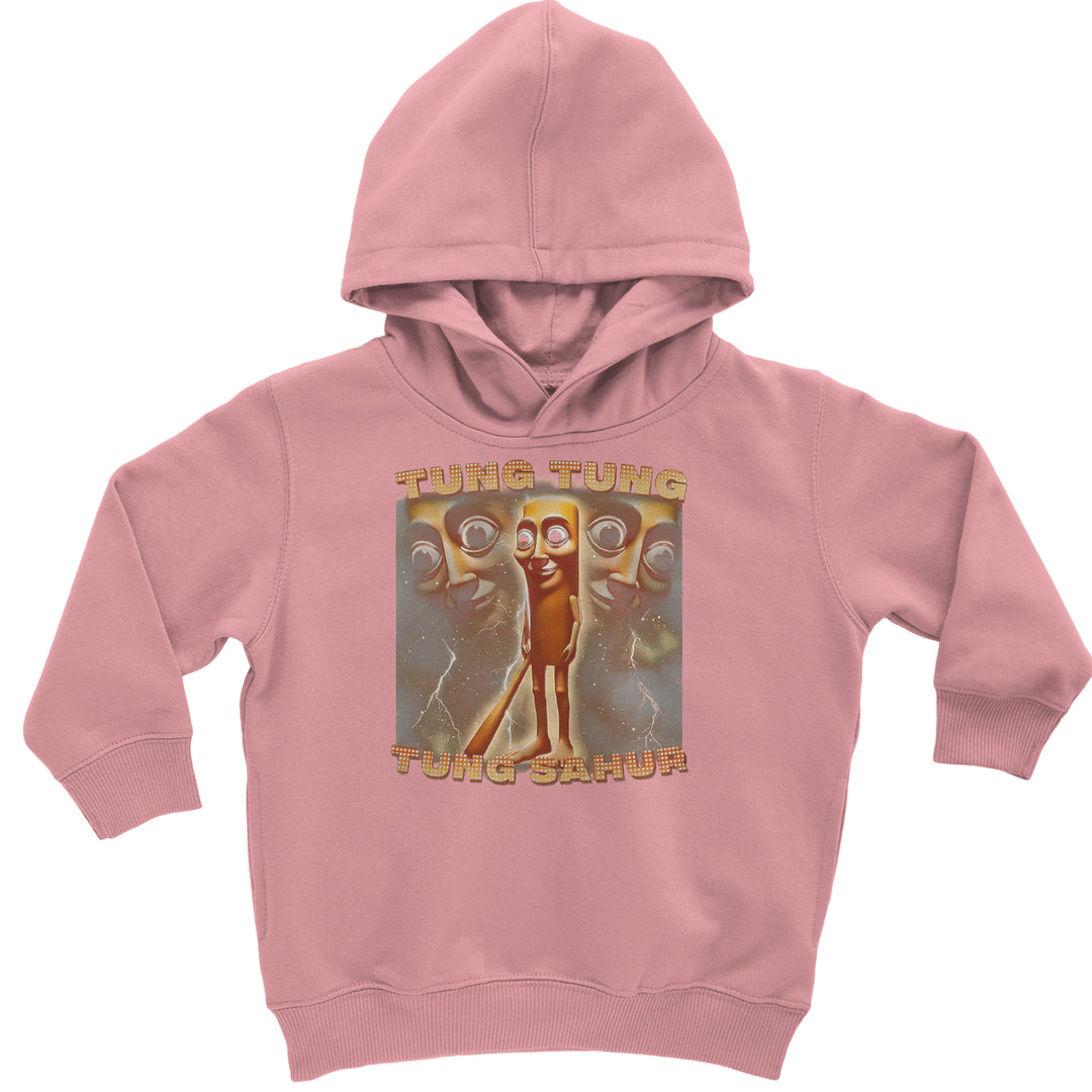 Tung Tung Tung Sahur Enforcer Toddler Hoodie Or Infant Fleece Romper Mauve