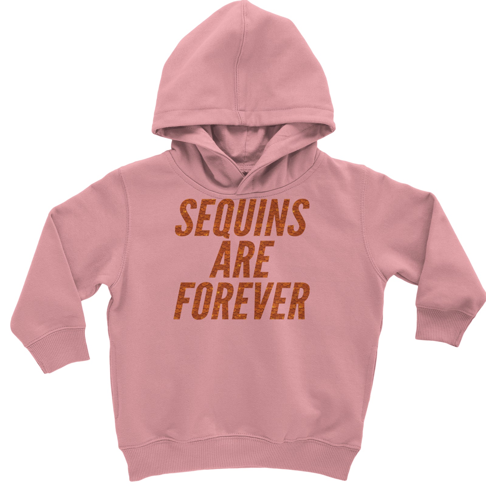 Sequins Are Forever Retro Glam Toddler Hoodie Or Infant Fleece Romper Mauve