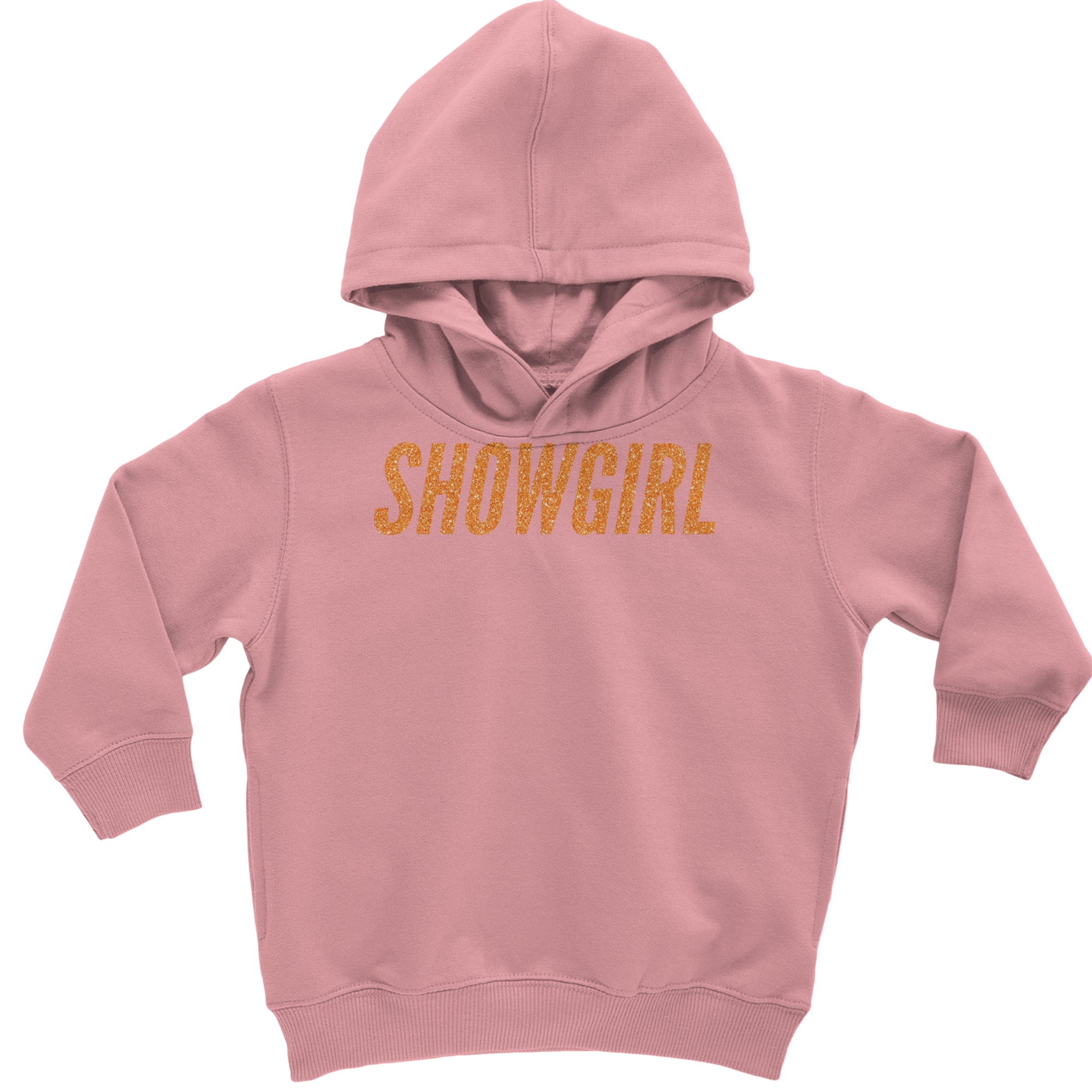 Showgirl Orange Glitter Toddler Hoodie Or Infant Fleece Romper Mauve