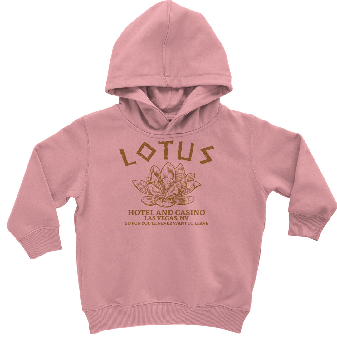 Lotus Hotel and Casino Toddler Hoodie Or Infant Fleece Romper Mauve