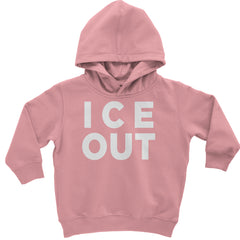 Ice Out Protest Toddler Hoodie Or Infant Fleece Romper Mauve