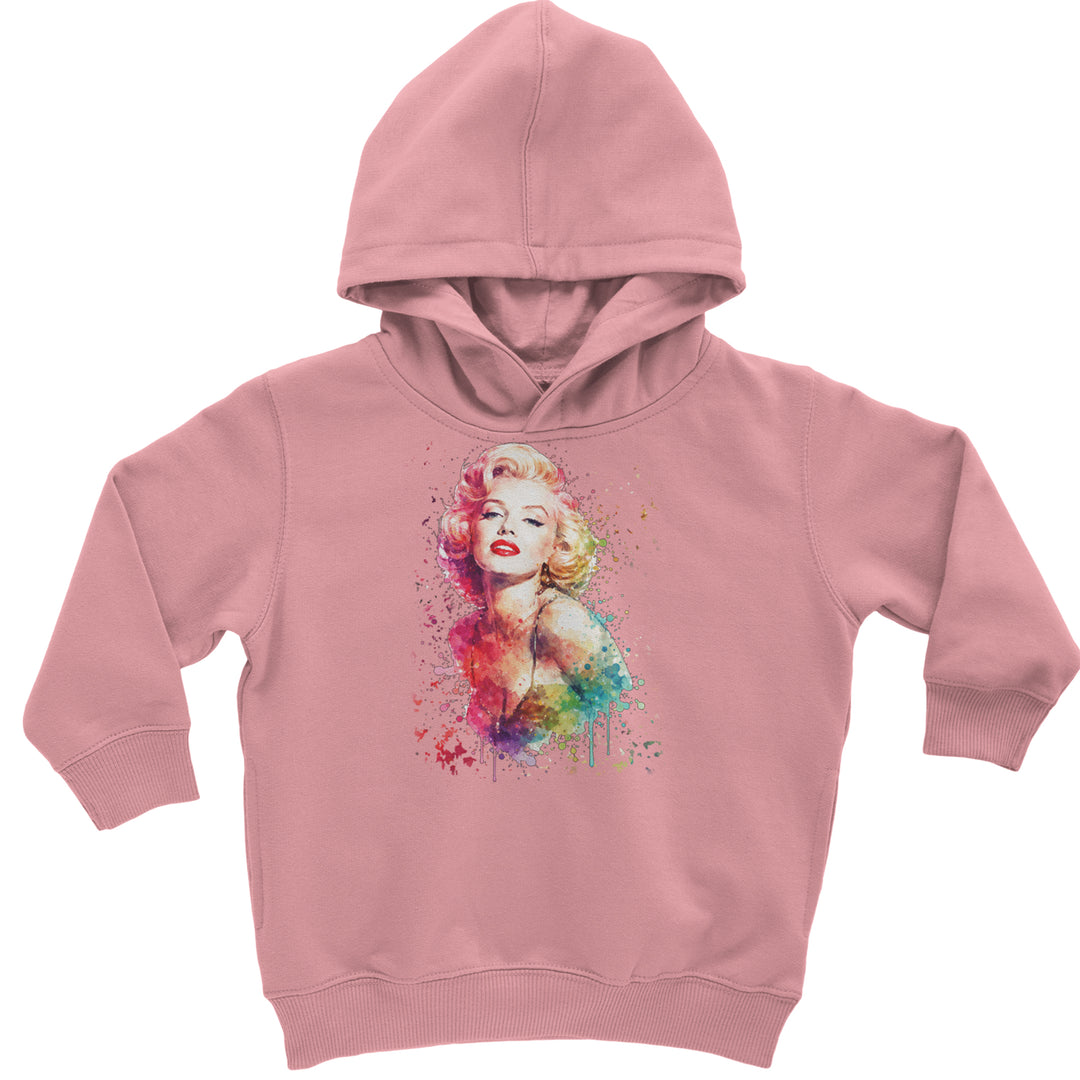 Mrs. Monroe Watercolors Bombshell Toddler Hoodie Or Infant Fleece Romper Mauve