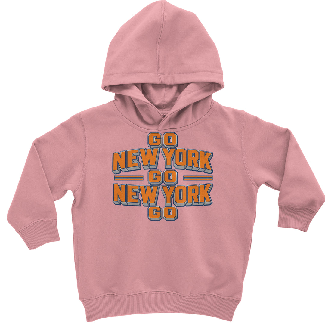 Go New York Go Basketball Toddler Hoodie Or Infant Fleece Romper Mauve