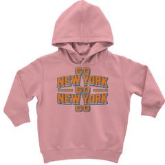 Go New York Go Basketball Toddler Hoodie Or Infant Fleece Romper Mauve