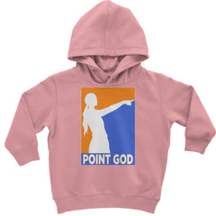 Point God Cunningham Basketball Pointing Meme  Toddler Hoodie Or Infant Fleece Romper Mauve