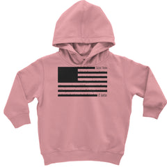 Redacted American Flag Toddler Hoodie Or Infant Fleece Romper Mauve