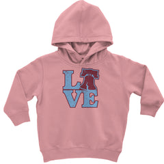 Love Philly Liberty Bell Toddler Hoodie Or Infant Fleece Romper Mauve