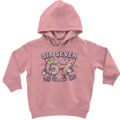 67 Candy Swirl Meme Toddler Hoodie Or Infant Fleece Romper Mauve