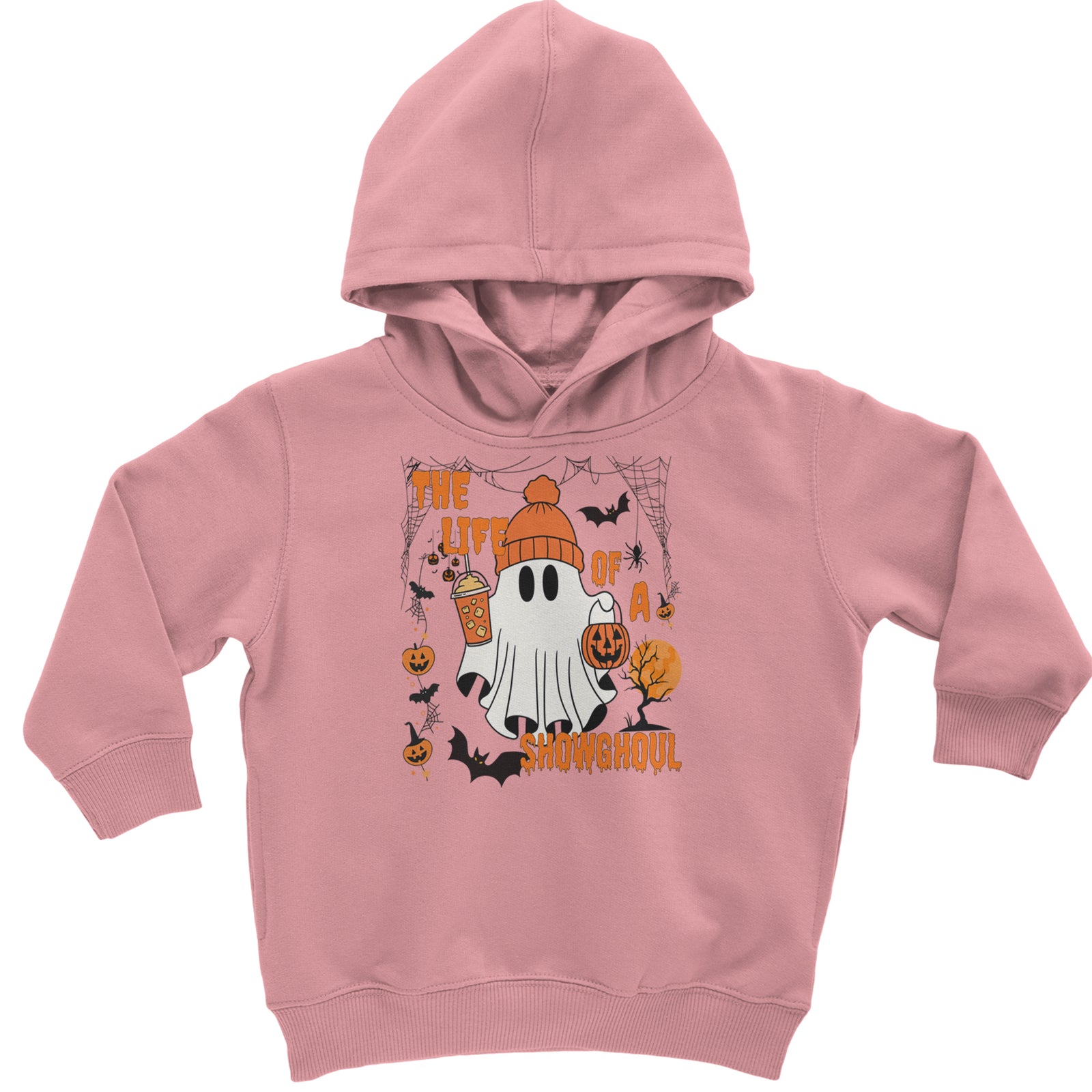 Life of a Showghoul Halloween Showgirl Vibes Toddler Hoodie Or Infant Fleece Romper Heather Grey