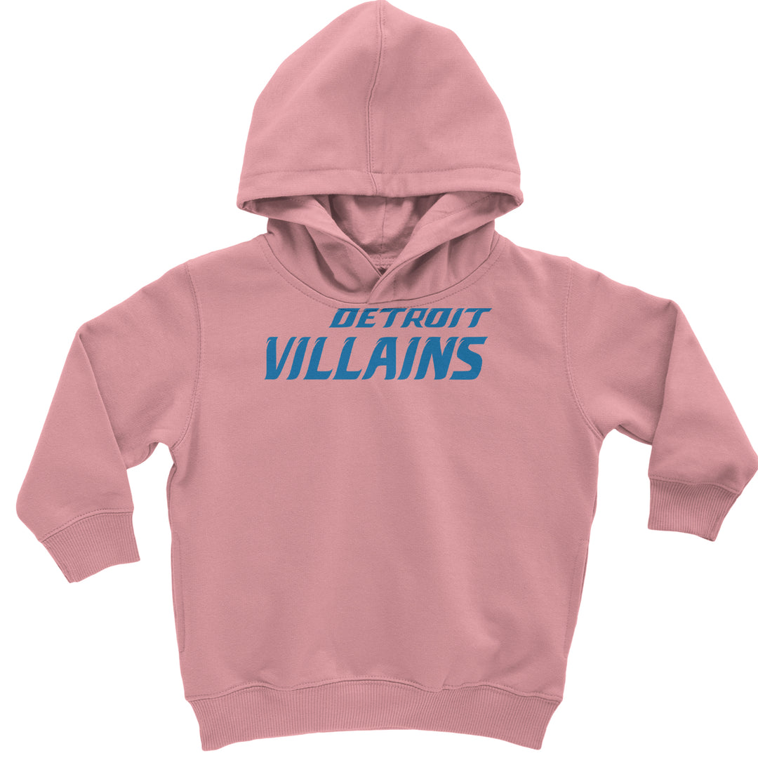 Detroit Villains Grit Football Toddler Hoodie Or Infant Fleece Romper Mauve