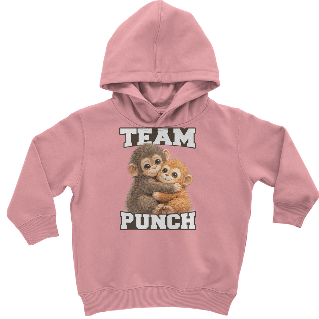 Team Punch Panchi-kun Monkey Toddler Hoodie Or Infant Fleece Romper Mauve