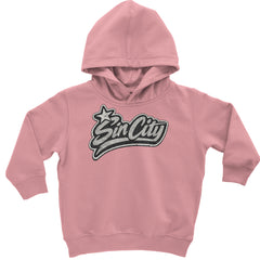Sin City Vegas Retro Vintage Toddler Hoodie Or Infant Fleece Romper Mauve