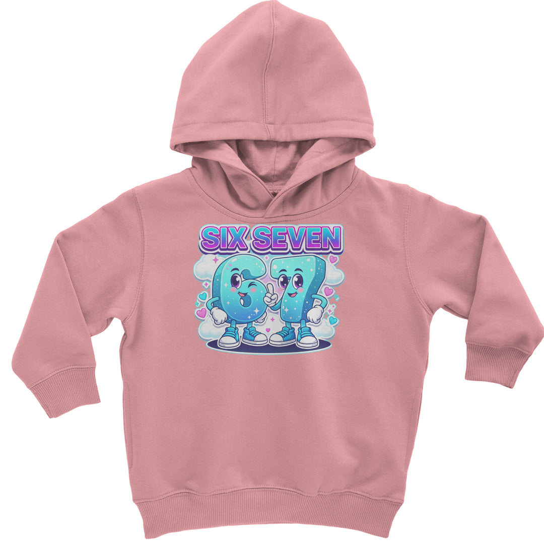 67 Six Seven Meme Kawaii Cloud Toddler Hoodie Or Infant Fleece Romper Mauve