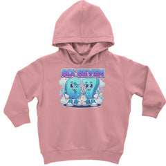 67 Six Seven Meme Kawaii Cloud Toddler Hoodie Or Infant Fleece Romper Mauve