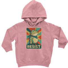 Resist Portland Protest Frog Toddler Hoodie Or Infant Fleece Romper Mauve