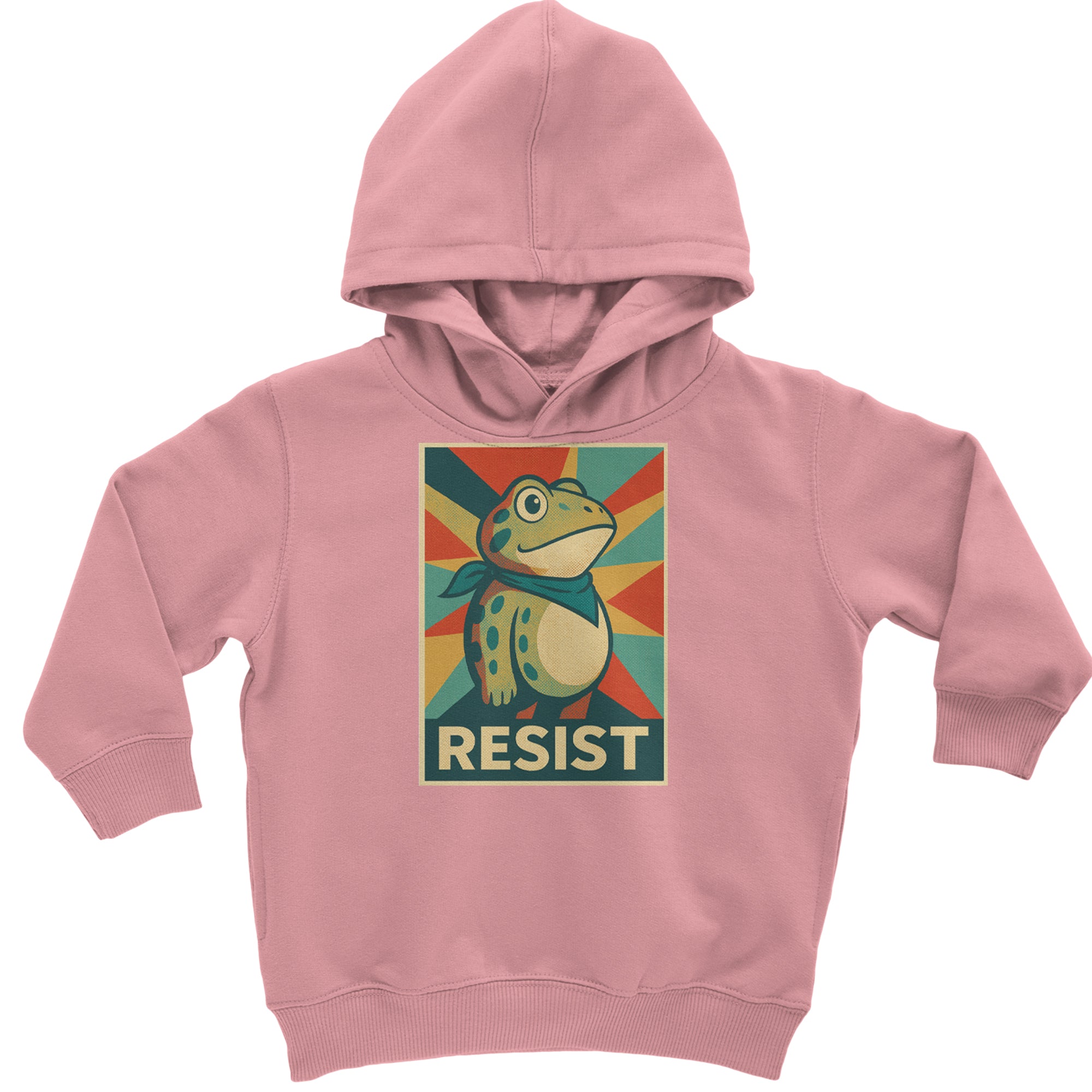 Resist Portland Protest Frog Toddler Hoodie Or Infant Fleece Romper Mauve
