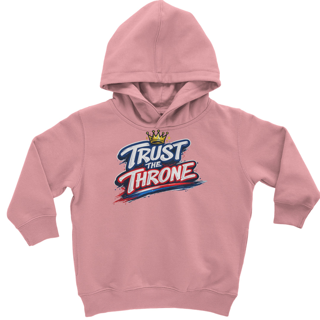 Trust The Throne Crown Philly Hoops Toddler Hoodie Or Infant Fleece Romper Mauve