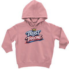 Trust The Throne Crown Philly Hoops Toddler Hoodie Or Infant Fleece Romper Mauve