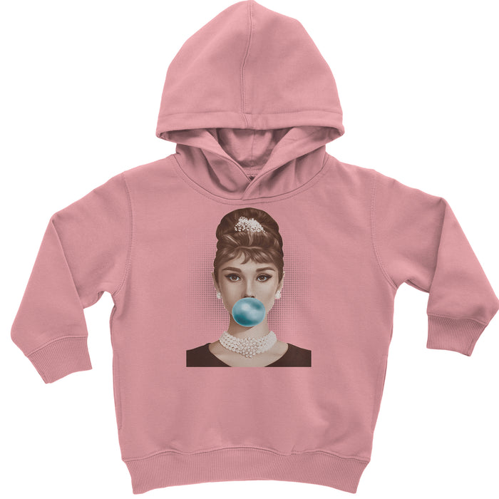 Audrey Hepburn Chewing Bubble Gum American Icon Toddler Hoodie Or Infant Fleece Romper