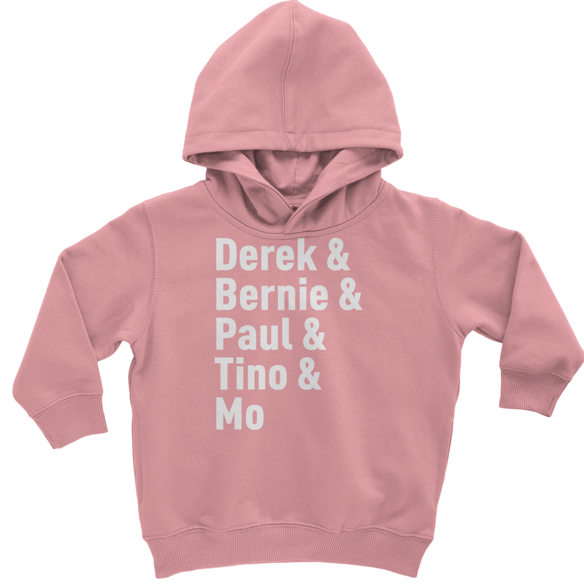 Derek & Bernie & Paul & Tino & Mo Toddler Hoodie Or Infant Fleece Romper Mauve