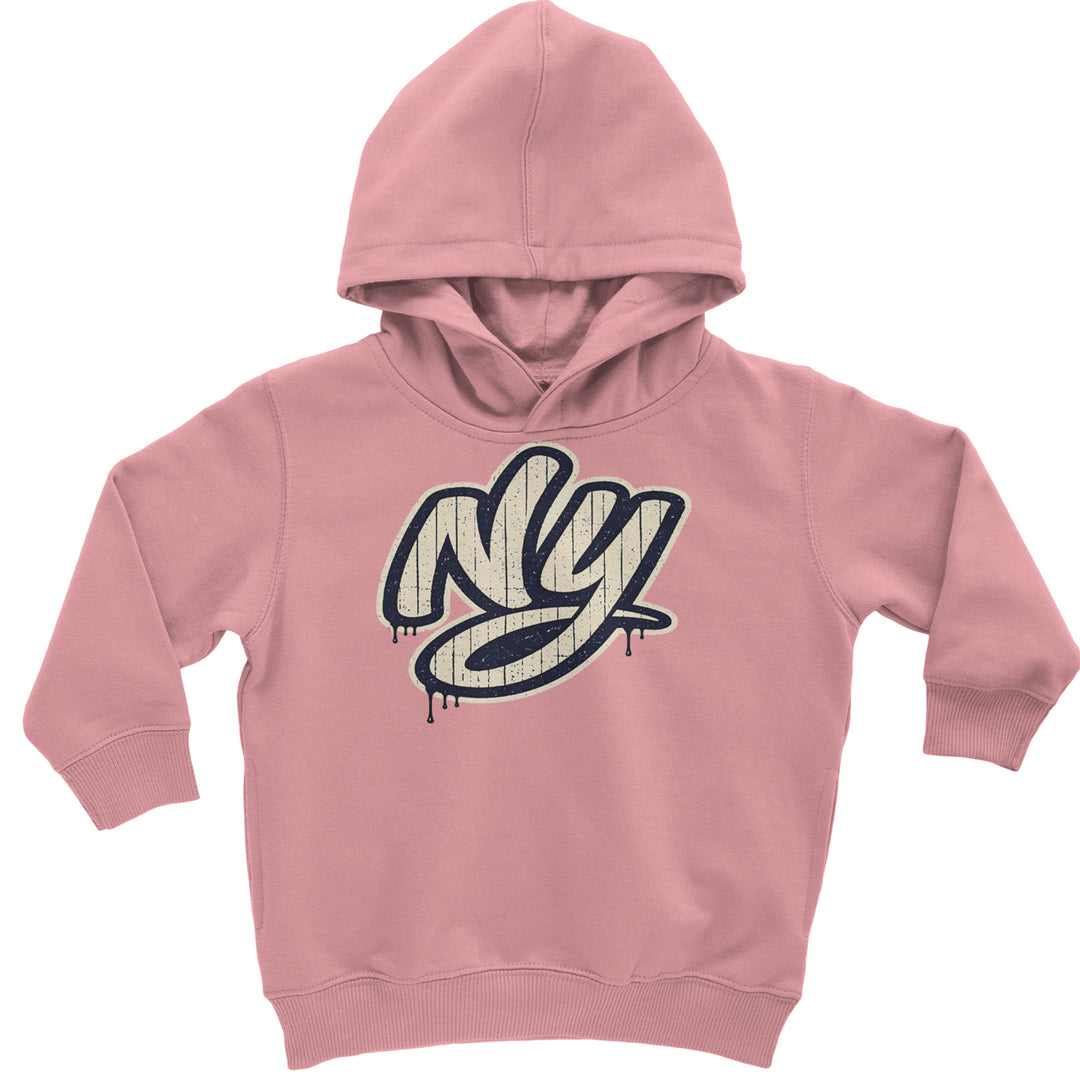 NYC New York City Grunge Street Toddler Hoodie Or Infant Fleece Romper Mauve