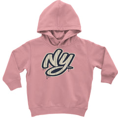 NYC New York City Grunge Street Toddler Hoodie Or Infant Fleece Romper Mauve