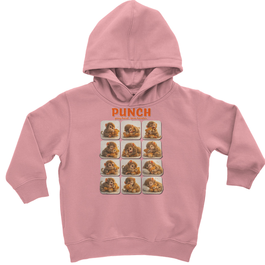 Punch Play Hard Love Harder Toddler Hoodie Or Infant Fleece Romper Mauve