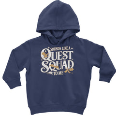 Sounds Like A Quest Squad To Me Empyrean Toddler Hoodie Or Infant Fleece Romper Navy Blue