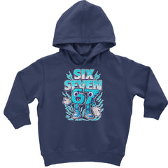 67 Brainrot Meme Slang Toddler Hoodie Or Infant Fleece Romper Navy Blue