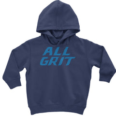 All Grit Detroit Football Toddler Hoodie Or Infant Fleece Romper Navy Blue