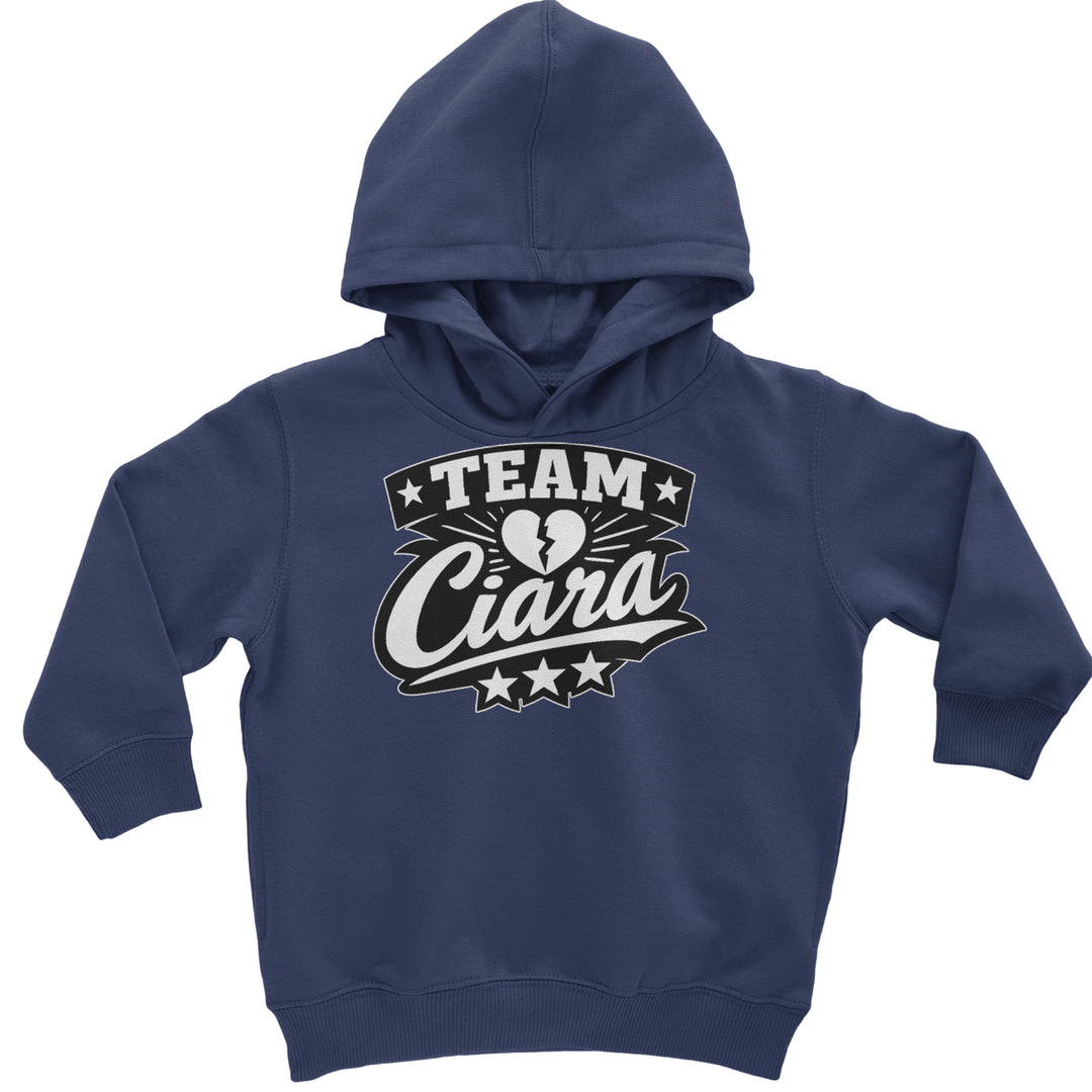 Team Ciara Scamanda Broken Heart Toddler Hoodie Or Infant Fleece Romper Navy Blue