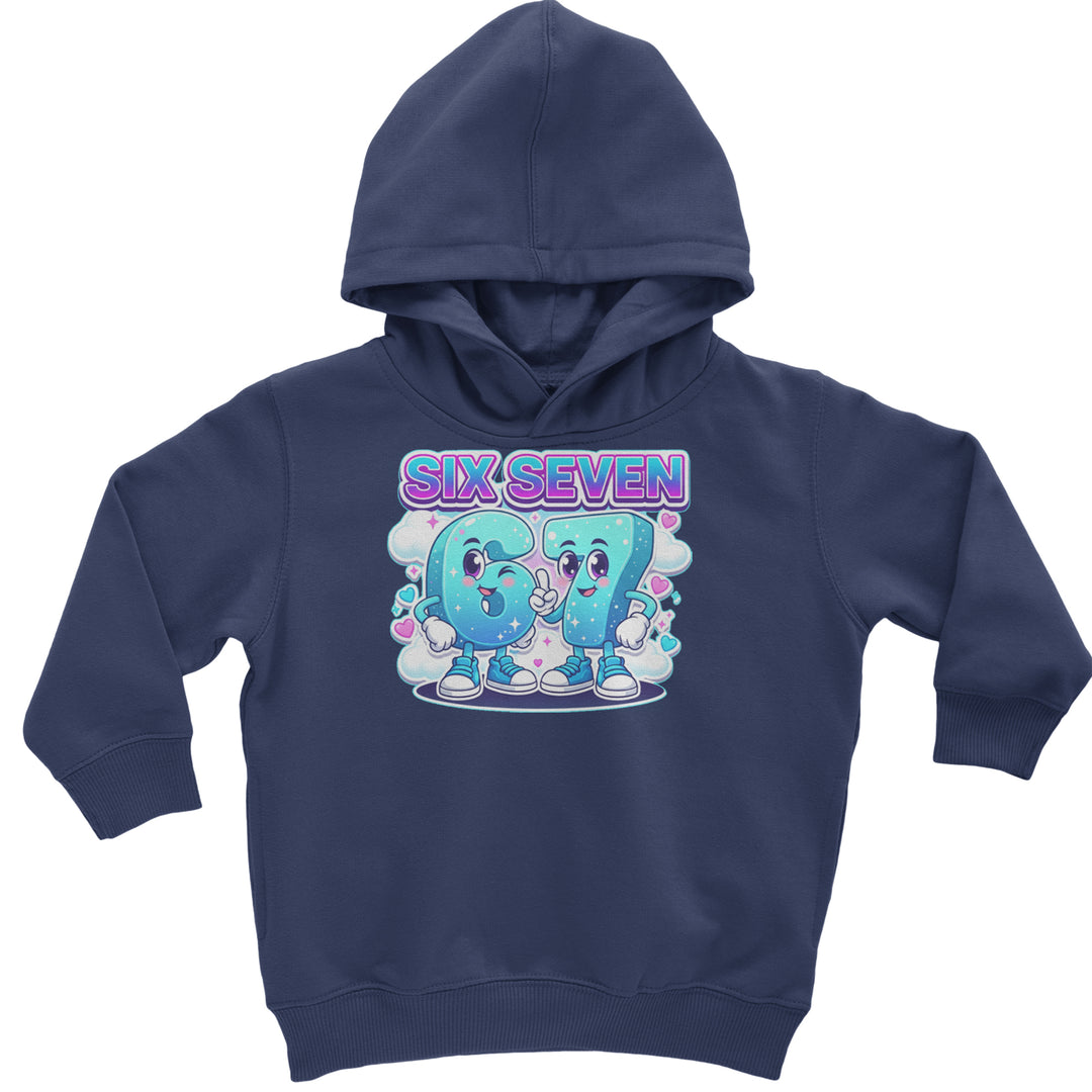 67 Six Seven Meme Kawaii Cloud Toddler Hoodie Or Infant Fleece Romper Navy Blue
