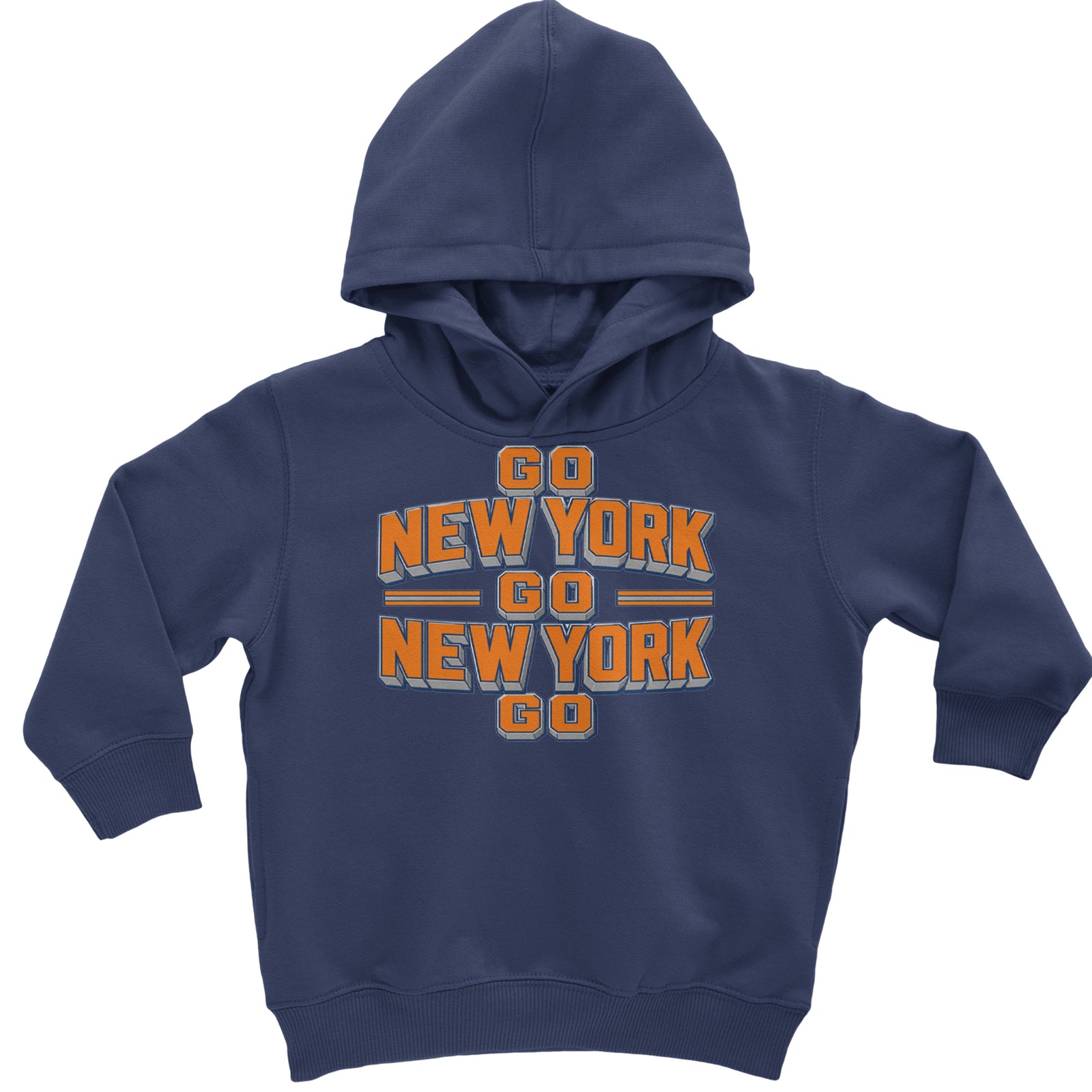 Go New York Go Basketball Toddler Hoodie Or Infant Fleece Romper Navy Blue
