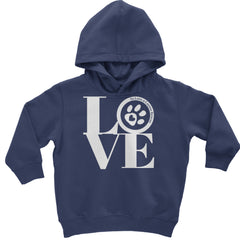 TLC LOVE Dog Rescue Toddler Hoodie Or Infant Fleece Romper Navy Blue