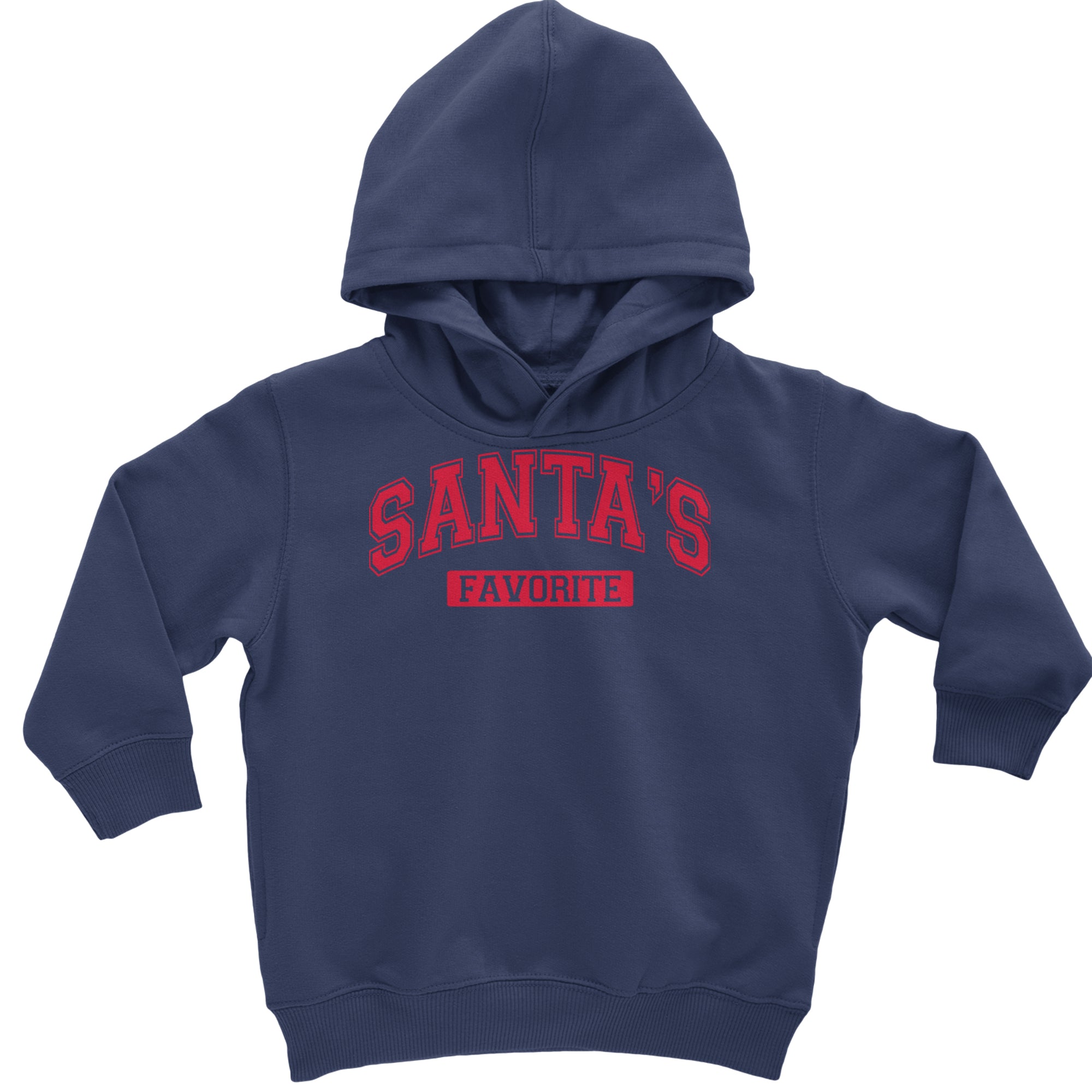 Santa's Favorite Toddler Hoodie Or Infant Fleece Romper Navy Blue