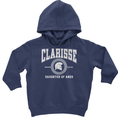 Clarisse Daughter of Ares Battle Ready Toddler Hoodie Or Infant Fleece Romper Navy Blue