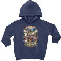 Tennessee Mountain Angel Wings Dolly Toddler Hoodie Or Infant Fleece Romper Navy Blue
