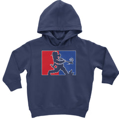 Batter Up Philly Baseball Phan Toddler Hoodie Or Infant Fleece Romper Navy Blue