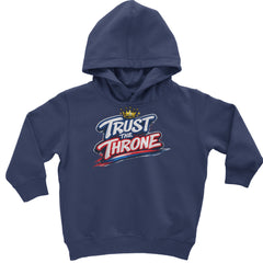 Trust The Throne Crown Philly Hoops Toddler Hoodie Or Infant Fleece Romper Navy Blue