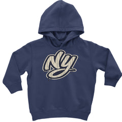 NYC New York City Grunge Street Toddler Hoodie Or Infant Fleece Romper Navy Blue