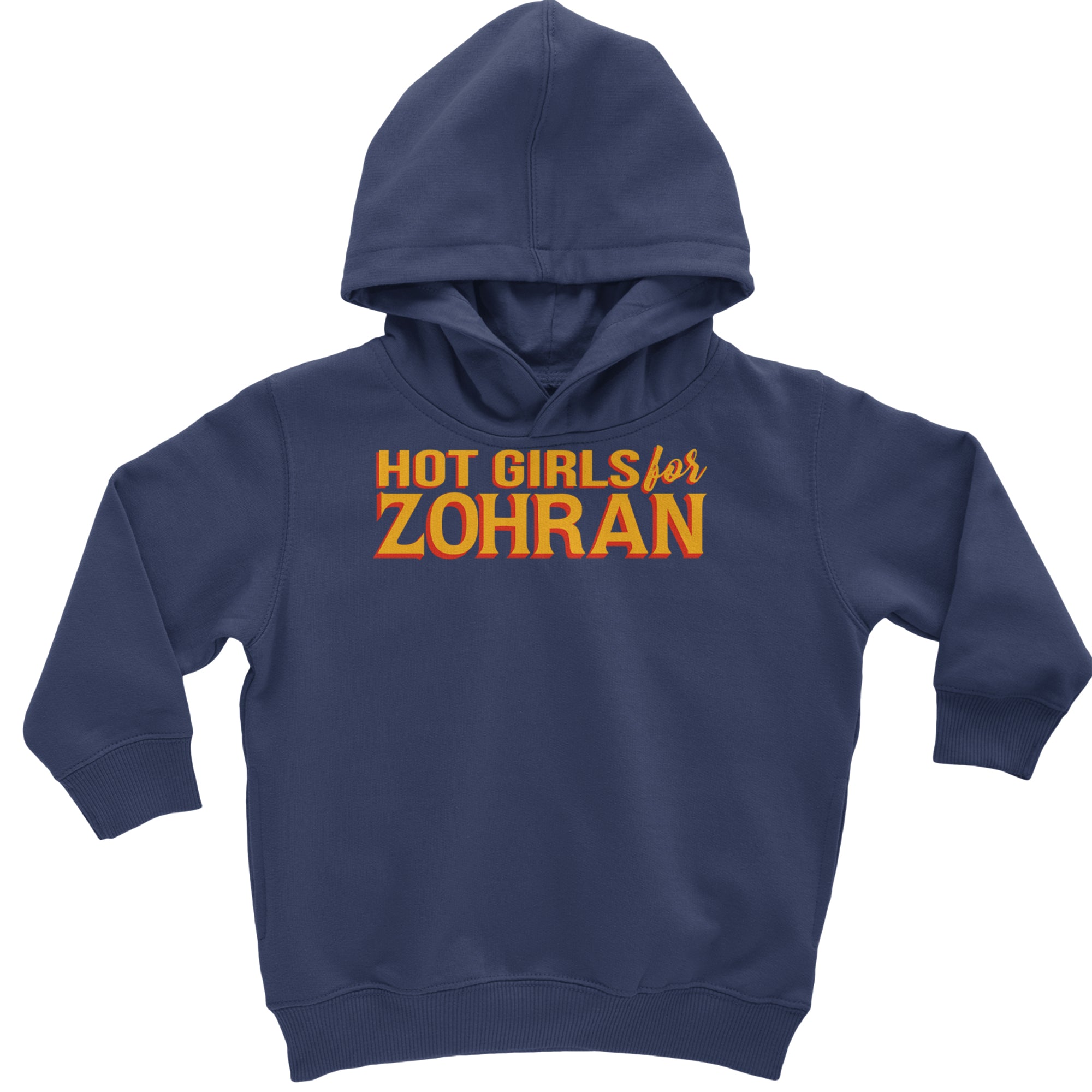 Hot Girls for Zohran Meme Toddler Hoodie Or Infant Fleece Romper Navy Blue