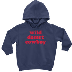 Wild Desert Cowboy Country Toddler Hoodie Or Infant Fleece Romper Navy Blue