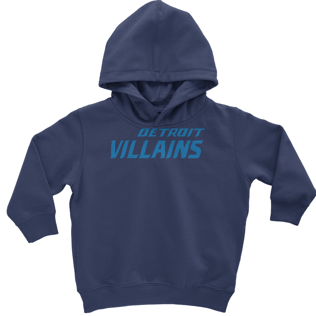 Detroit Villains Grit Football Toddler Hoodie Or Infant Fleece Romper Navy Blue