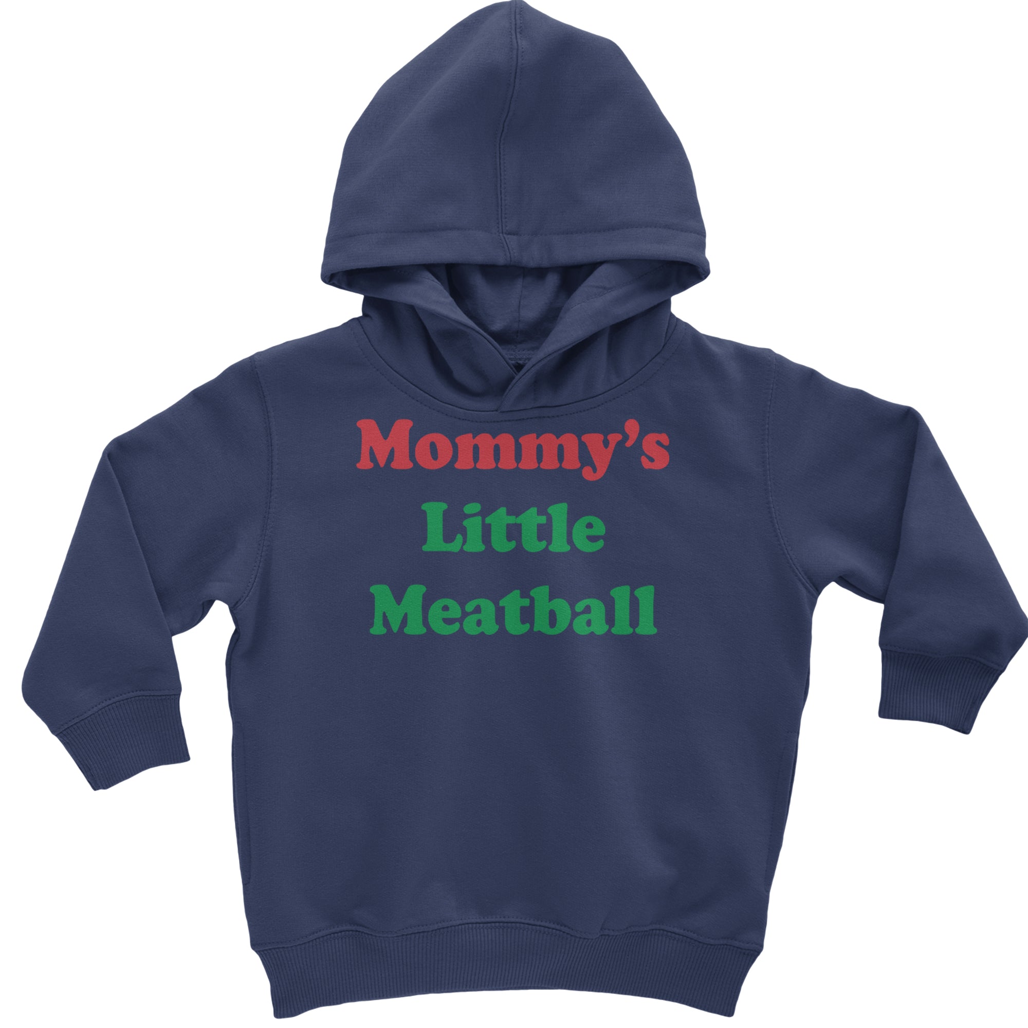 Mommy's Little Meatball Love Island Toddler Hoodie Or Infant Fleece Romper Navy Blue