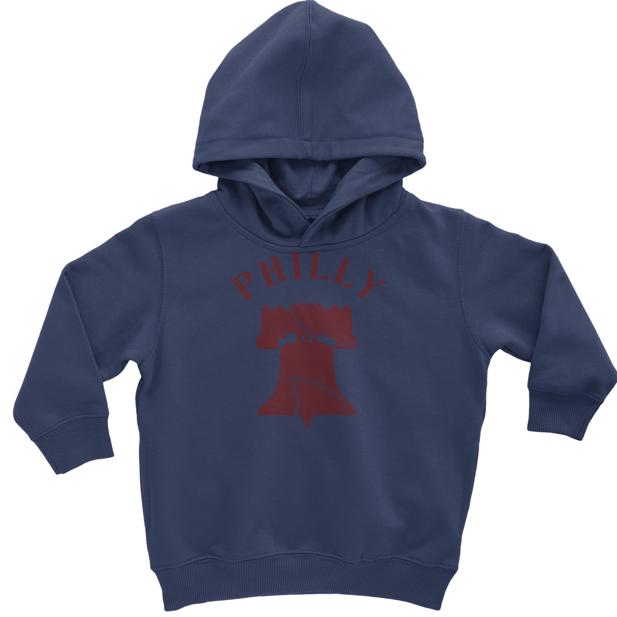 Philly Cracked Liberty Bell Toddler Hoodie Or Infant Fleece Romper Navy Blue