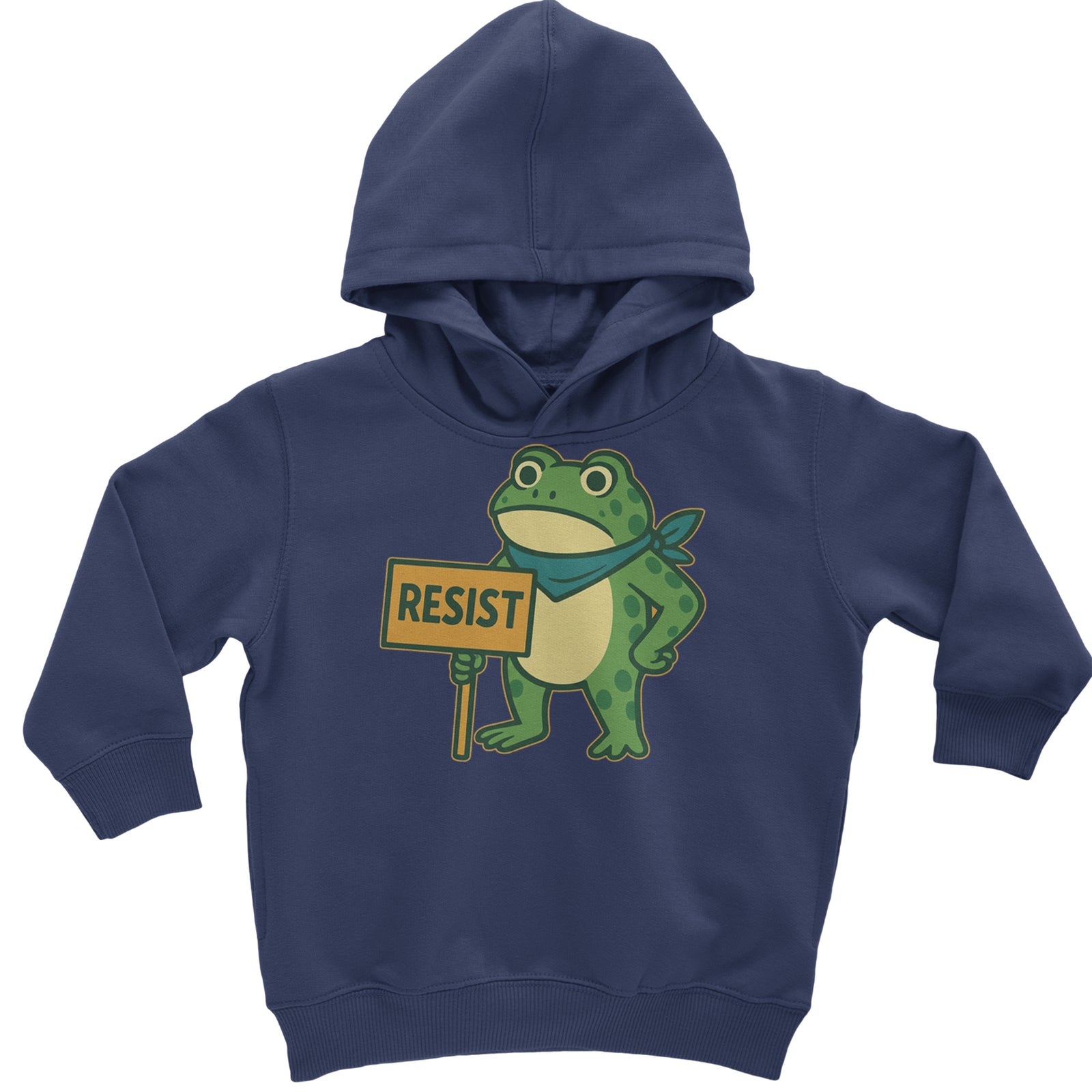 Sign Resist Meme Frog Protest Toddler Hoodie Or Infant Fleece Romper Black