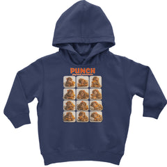 Punch Play Hard Love Harder Toddler Hoodie Or Infant Fleece Romper Navy Blue