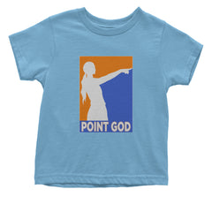 Point God Cunningham Basketball Pointing Meme  Infant One-Piece Romper Bodysuit Or Toddler T-shirt Light Blue