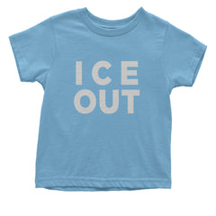 Ice Out Protest Infant One-Piece Romper Bodysuit Or Toddler T-shirt Light Blue